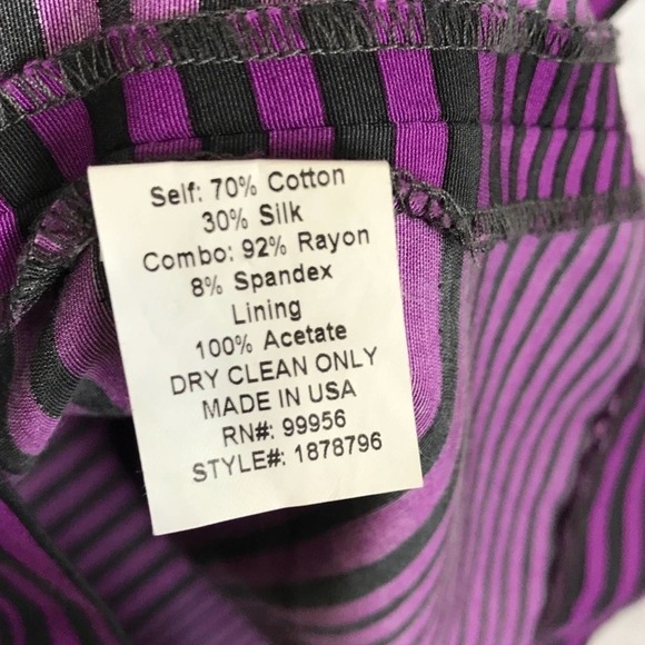 Shoshanna Silk Blend Purple Gray Racerback Dress size 4 - Picture 8 of 8